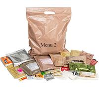 British Army Style 24 Hour Ration Pack - PD 12/22 - British Army Style MRE - Menu 2- Military Style Ration Pack - Camping Food - Survival Food - Meals Ready To Eat