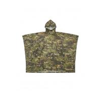 British Army Style Camo Poncho | Waterproof Ripstop Tactical Rain Cape | Lightweight Military Poncho for Camping, Hiking, Bushcraft, Survival & Outdoor Use