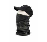 British Army Style Night Camo Snood Mask | Black Multicam Fleece Lined Winter Neck Gaiter | Warm Tactical Face Cover for Cold Weather Hiking, Airsoft, Hunting & Outdoor Use