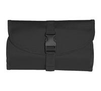 British Army Tactical Foldable Compact Wash Bag With Hanging Hook & Mirror Black