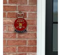 British Army Veteran Badge Wall Plaque Cast Aluminium (Indoor/outdoor)