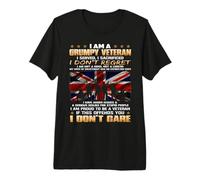 British Army Veteran Soldier Union Jack Flag UK Armed Forces Premium T-Shirt