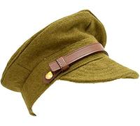 British Army WW1 Style Khaki Trench Cap (59cm) | Vintage Military Field Hat | World War 1 Reenactment Cap for Costume, Collectors & Outdoor Wear | Mens Heritage Cap