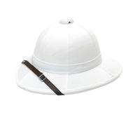 British Army WWI Pith Helmet Hat White Wolseley Safari Colonial Military Sun Hat