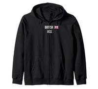 British Ass - sexy gifts for man or woman Zip Hoodie