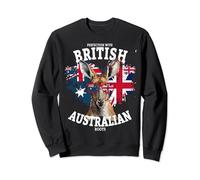 British & Australian Flag Idea For Women & Australian Roots Sweatshirt