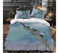 British Avro Vulcan Bomber 3D Printed Military Comforter Covers Quilt Cover for Boys Girls Duvet Cover with Pillow Cases Soft Microfiber with Zipper Closure Bedding Set 3 Pieces King（220x240cm）