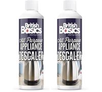 British Basics - All Purpose Appliance Descaler | For Coffee Machines, Kettles and Washing Machines, Removes Scale and Limescale Build Up 500ml (Pack of 2)