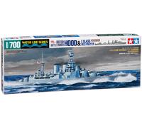 British Battle Cruiser Hood & E Class Destroyer - 1:700 Scale Ships - Tamiya