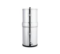 British Berkefeld Stainless Steel Gravity Water Filter Housing with 2 x Ultra Sterasyl Ceramic Water Filter Candles 7 inch, Silver (12L Capacity)