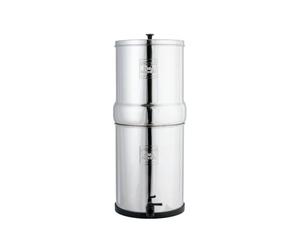 British Berkefeld 6L Stainless Steel Gravity Water Filter System | Comes With 2 Ultra Fluoride Cartridges | Great Tasting Clean Water | No Power Or Plumbing Required | For Home Or Outdoor Use