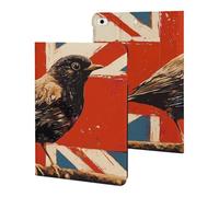 British Bird United Kingdom Flag Slim Case Compatible with iPad 10th 9th 8th 7th Generation 2022 2021 2020 2019 Protective Cover Stand