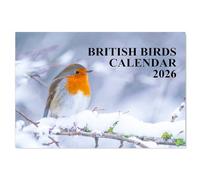 British Birds Calendar 2026 A4 12 Month to View Wall Calendar 2026 Perfect for Schools, Offices, and Homes Papa Prints