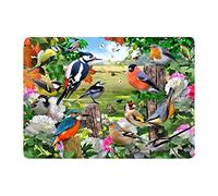 British Birds Glass Board Med 40X30Cm