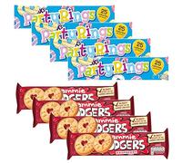 British Biscuit Bundle - Iced Rings & Raspberry Jam Biscuits, 8 Packs