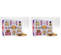 British Biscuits Gift Set - Novelty Large Treat Tin, Luxury Assorted Biscuit Selection Box, London Keepsake Souvenirs Tins - Fathers Day Hamper Ideas, Birthday Present Ideas for Men and Women