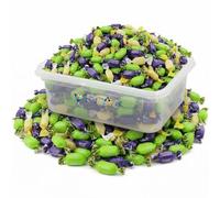 British Boiled Sweets Assortment - with gift tub - Classic Hard-Boiled Sweets Including Rhubarb & Custard, Sherbet Lemons, Mint Humbugs & More - & Sharing Treat - bfd (1500g)