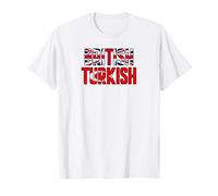 British Born Turkish Roots UK Turkey Pride DNA Heritage T-Shirt