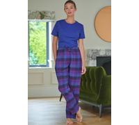 "Berwick" Check Brushed Cotton Pyjama Trousers British Boxers Indigo XL