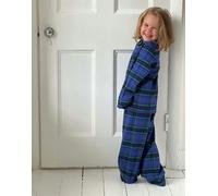 British Boxers Children's Brushed Cotton Pyjama Set - Midnight Tartan - 11-12 yo