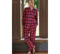 British Boxers 'dumbarton' Tartan Brushed Cotton Pyjama Set Multi XS