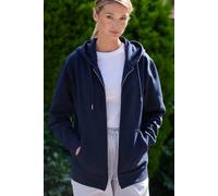 British Boxers "french Navy" Cotton Zip-Up Hoodie In Dark Navy Dark Navy