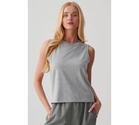 British Boxers "heather Grey" Cotton Tank Top In Light Grey Light Grey L