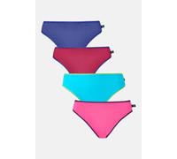 'Lucky Dip' Four Pack of High Leg Knickers British Boxers Multi XS