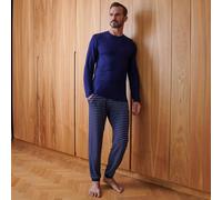 British Boxers Men's Bamboo Pyjama Set - Industrial Stripe - X-SMALL