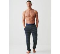 British Boxers Men's Bamboo Pyjama Trousers - Tarragon & Navy Stripe - X-LARGE
