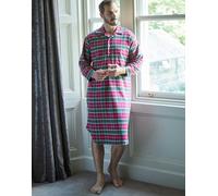 British Boxers Men's Brushed Cotton Nightshirt - Gaia Tartan - SMALL