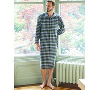 British Boxers Men's Brushed Cotton Nightshirt - Jura Tartan - LARGE