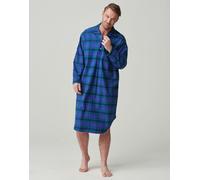 "Midnight" Tartan Brushed Cotton Nightshirt British Boxers Dark Blue M