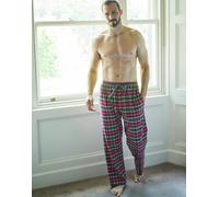 British Boxers Men's Brushed Cotton Pyjama Trousers - Gaia Tartan - LARGE