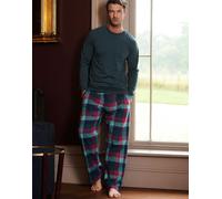 British Boxers Men's Brushed Cotton Pyjama Trousers - Montrose Check - LARGE