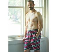 British Boxers Men's Brushed Cotton Sleep Shorts - Gaia Tartan - X-LARGE
