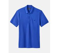British Boxers Men's Cotton Polo - Azure with Navy Embroidered Logo - MEDIUM