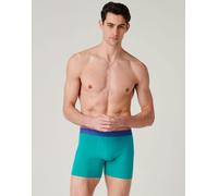 British Boxers Men's Cotton Stretch Trunks - Blue Zinger - X-LARGE