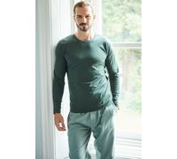 British Boxers Men's "Deep Forest" Cotton Jersey Long Sleeve Top in Dark Green | Size: 3XL British Boxers Dark Green 3XL