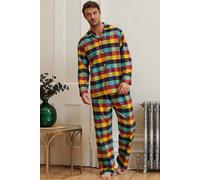 British Boxers Men's 'Edinburgh' Check Brushed Cotton Pyjama Set | Size: Large British Boxers Multicolor L