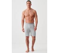 British Boxers Men's "Grey Marl" Bamboo Sleep Shorts in Light Grey | Size: Medium British Boxers Light Grey M