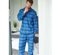 British Boxers Men's "Midnight" Tartan Brushed Cotton Pyjama Set in Bottle Green | Size: 2XL British Boxers Bottle Green 2XL