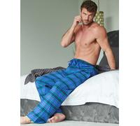 "Midnight" Tartan Brushed Cotton Pyjama Trousers British Boxers Bottle Green XXL