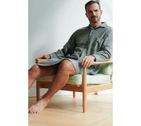 "Orkney" Herringbone Brushed Cotton Nightshirt British Boxers Pale Green XXL