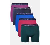 British Boxers Men's Pack of Five "Bramble Blues" Stretch Trunks | Size: Large British Boxers Multicolor L