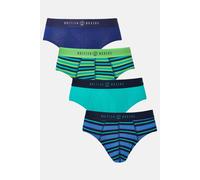 British Boxers Men's Pack of Four "Electric Lime" Bamboo Briefs | Size: 3XL British Boxers Multicolor 3XL