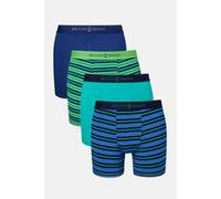 British Boxers Men's Pack of Four "Electric Lime" Bamboo Stetch Trunks | Size: Medium British Boxers Multicolor M
