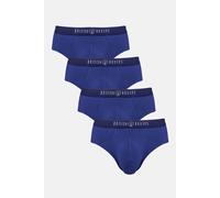 British Boxers Men's Pack of Four "Navy" Bamboo Briefs in Dark Navy | Size: Small British Boxers Dark Navy S