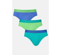 British Boxers Men's Pack of Three "Fresh Citrus" Cotton Briefs | Size: 2XL British Boxers Multicolor 2XL