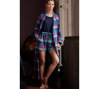 British Boxers 'montrose'check Brused Cotton Sleep Shorts Multi L